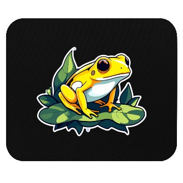 Discover Golden Poison Frog Illustration Mouse Pads