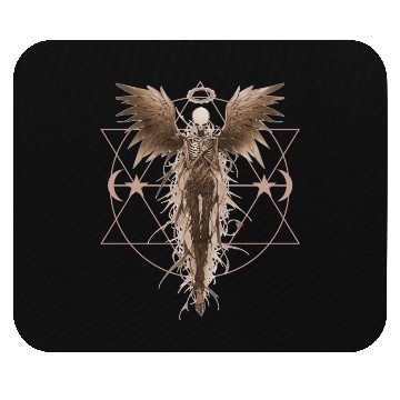 Discover Angel Skeleton Geometric Witchcraft Ethereal Gothi Mouse Pads