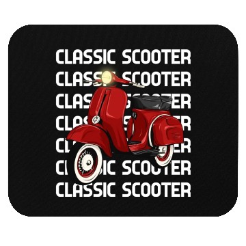 Discover Vespa Classic Scooter Mouse Pads