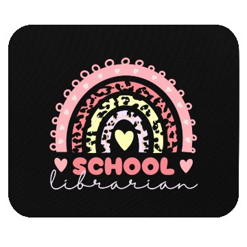Discover School Librarian Rainbow Mouse Pads