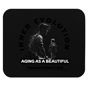 Discover Inner Evolution Aging asa Beautiful Transformation Mouse Pads