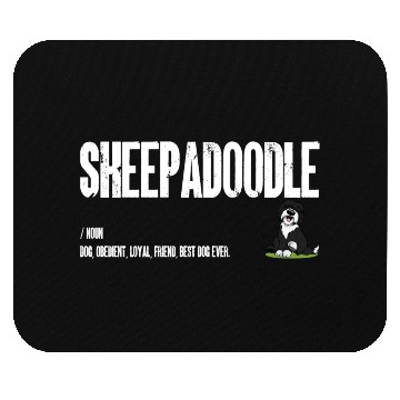 Discover Sheepadoodle Dog Definition, Doodle Dog Noun Mouse Pads