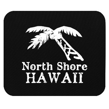 Discover North Shore Hawaii Palm Tree Souvenirs Gifts Mouse Pads