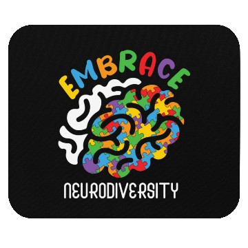 Discover Embrace Neurodiversity Autism Brain Mouse Pads