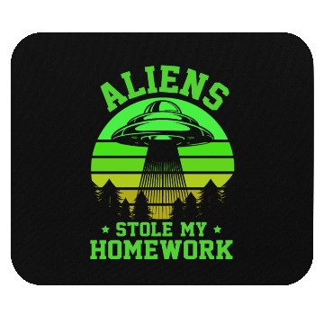 Discover Alien, Aliens, UFO, UAP, Space Unknown Flight Mouse Pads