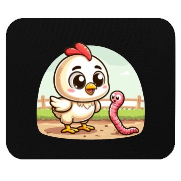 Discover Chicken Worm Farm Farmer Mouse Pads