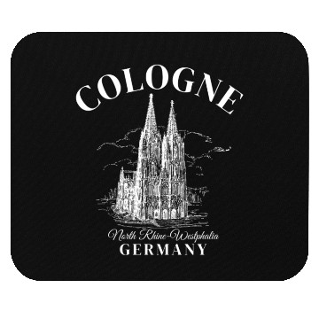 Discover Cologne Germany retro Mouse Pads