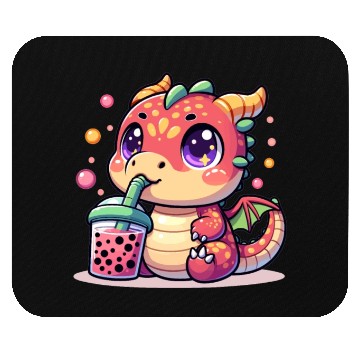 Discover Boba Tea Dragon Kawaii Mouse Pads
