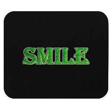 Discover green smile design Mouse Pads