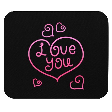 Discover i love you Mouse Pads