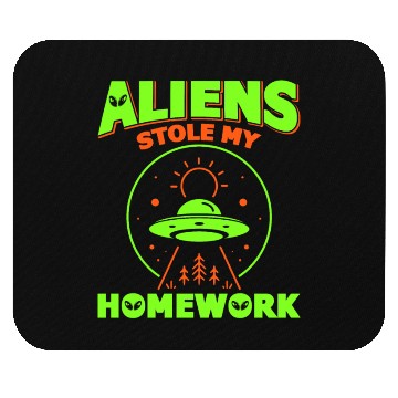 Discover Alien, Aliens, UFO, UAP, Space Unknown Flight Mouse Pads