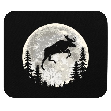 Discover Moose Elk Moon Mouse Pads