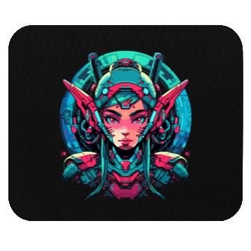 Discover Cyborg Santa s Little Helper Mouse Pads Elf Robot