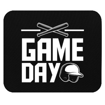 Discover Game Day Funny Baseball Gift Mouse Pads