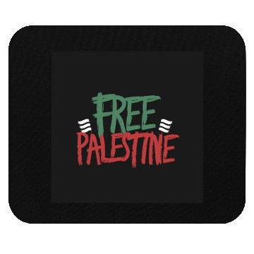 Discover free free Palestine typography 2 Mouse Pads