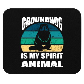 Discover groundhog is my Spirit Animal Mouse Pads