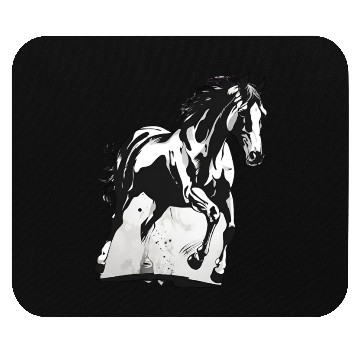 Discover BLACK & WHITE HORSE Mouse Pads