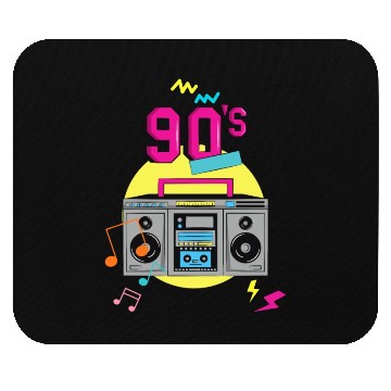 Discover Retro 90s Boombox Graphic Mouse Pads