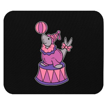 Discover Circus Seal Animal Trainer Gift Mouse Pads