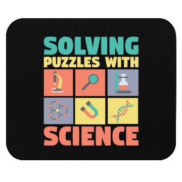 Discover Solving Puzzles with Science Physics Chemist Geek Mouse Pads