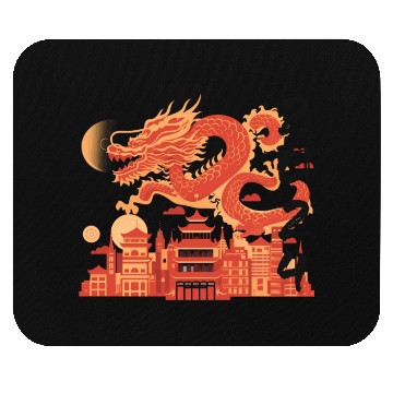 Discover Year Of The Dragon Mouse Pads | chinese lanterns