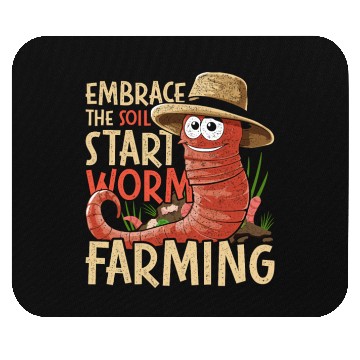 Discover Worm Farming Vermiculture Mouse Pads