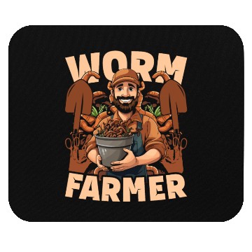 Discover Worm Farming Vermiculture Worm Farmer Mouse Pads