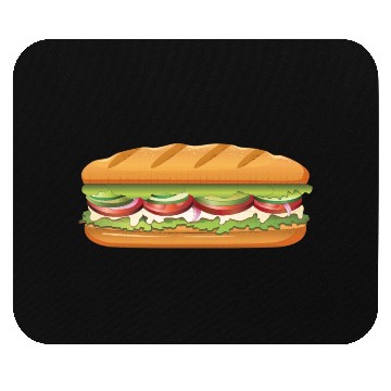 Discover Subway Sandwich Design Mouse Pads