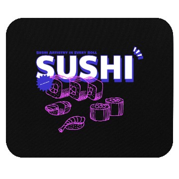 Discover sushi chef, sushi lover Mouse Pads