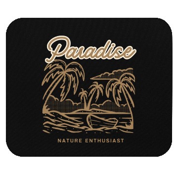 Discover Paradise Nature Enthusiast Mouse Pads