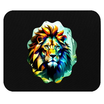 Discover Lion Abstract Art Mouse Pads