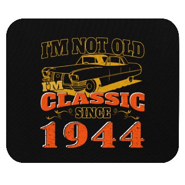 Discover Oldtimer 1944 80th birthday present men Mouse Pads