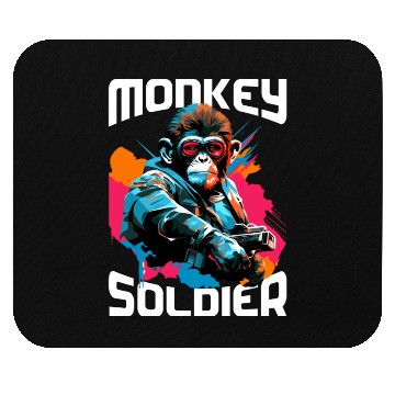 Discover Monkey Soldier Mouse Pads