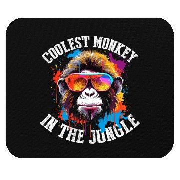 Discover Coolest Monkey In The Jungle Mouse Pads