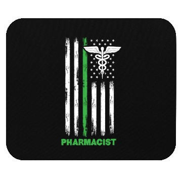Discover Patriotic US Flag Pharmacist Mouse Pads