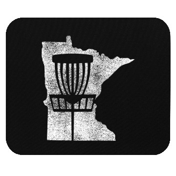 Discover Minnesota Disc Golf State With Baet Distressed Mouse Pads