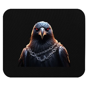 Discover Eagle Caged Thunder: A Heavy Metal Eddie Mouse Pads