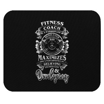 Discover Fitness Instructor Muscle Building Mouse Pads