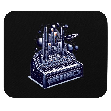 Discover Theremin with Futuristic Sci-Fi Space Theme Mouse Pads