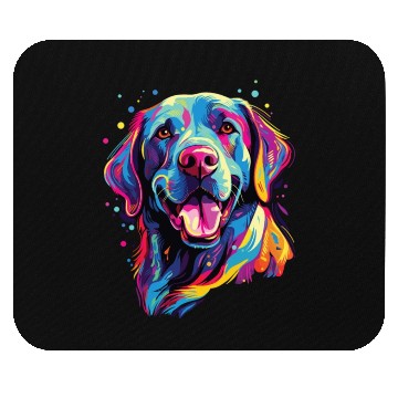 Discover Watercolor Colorful Labrador Lab Mouse Pads