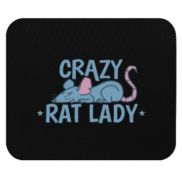 Discover Crazy Rat Lady Rodent Pet Mouse Pads