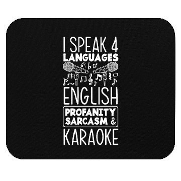 Discover Funny Karaoke Singer Singing Musician Karaoke Gift Mouse Pads