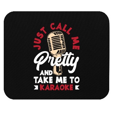 Discover Funny Karaoke Singer Singing Musician Karaoke Gift Mouse Pads