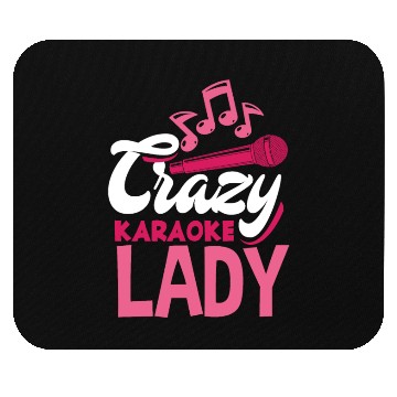 Discover Funny Karaoke Singer Singing Musician Karaoke Gift Mouse Pads