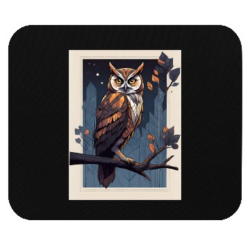 Discover Night Owl Geometry Mouse Pads