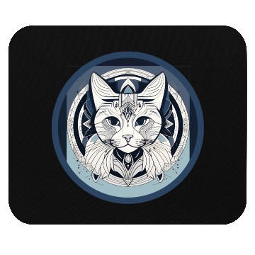 Discover tiger cat Mouse Pads