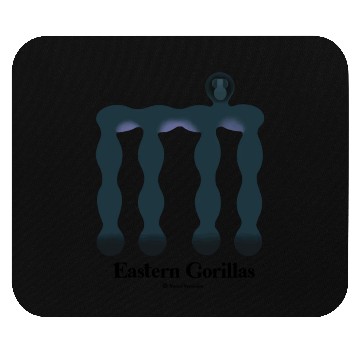 Discover Bold monkey print "Estern Gorilla" Mouse Pads