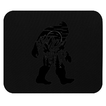 Discover Mountain Wolf Howling Silhouette Mouse Pads