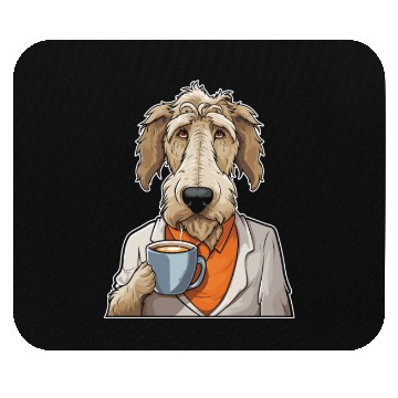 Discover Coffee Irish Wolfhound Dog Mouse Pads
