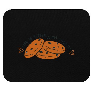 Discover Sweet Indulgence" Cookie Design Mouse Pads